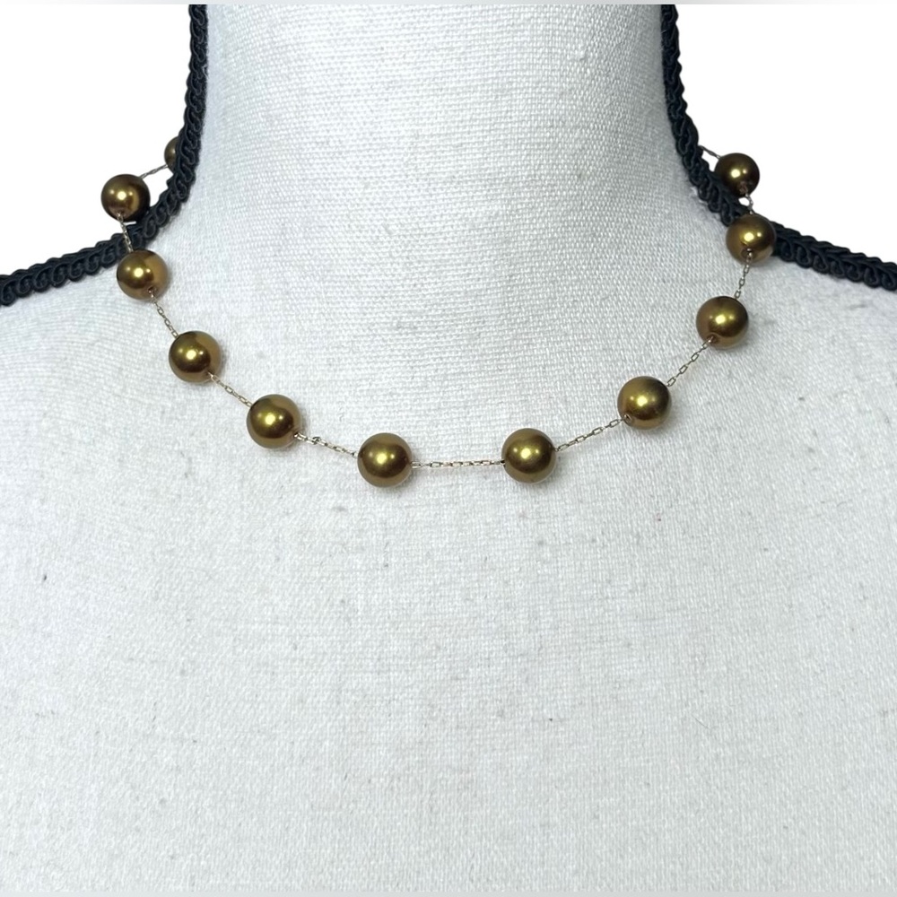 💚Vintage Kissaka Faux Pearl Necklace
